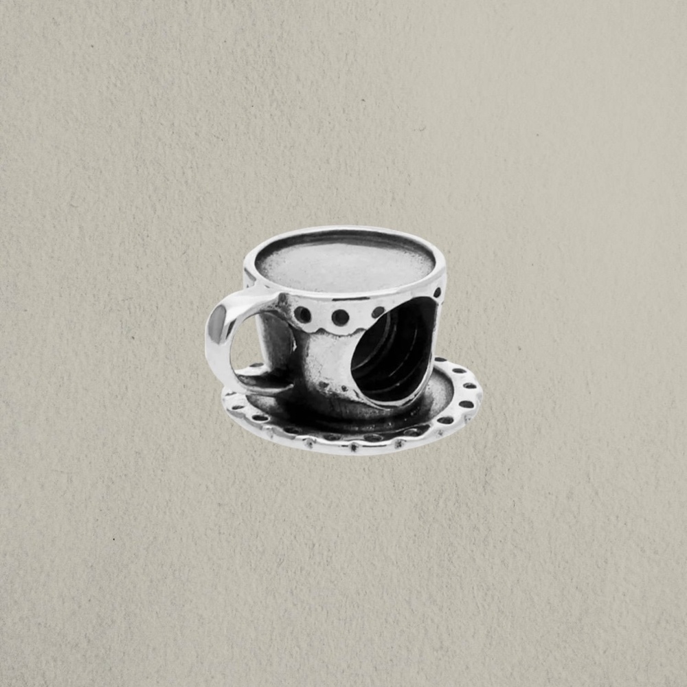 PANDORA AUTHENTIC CUP AND SAUCER CHARM (RETIRED)